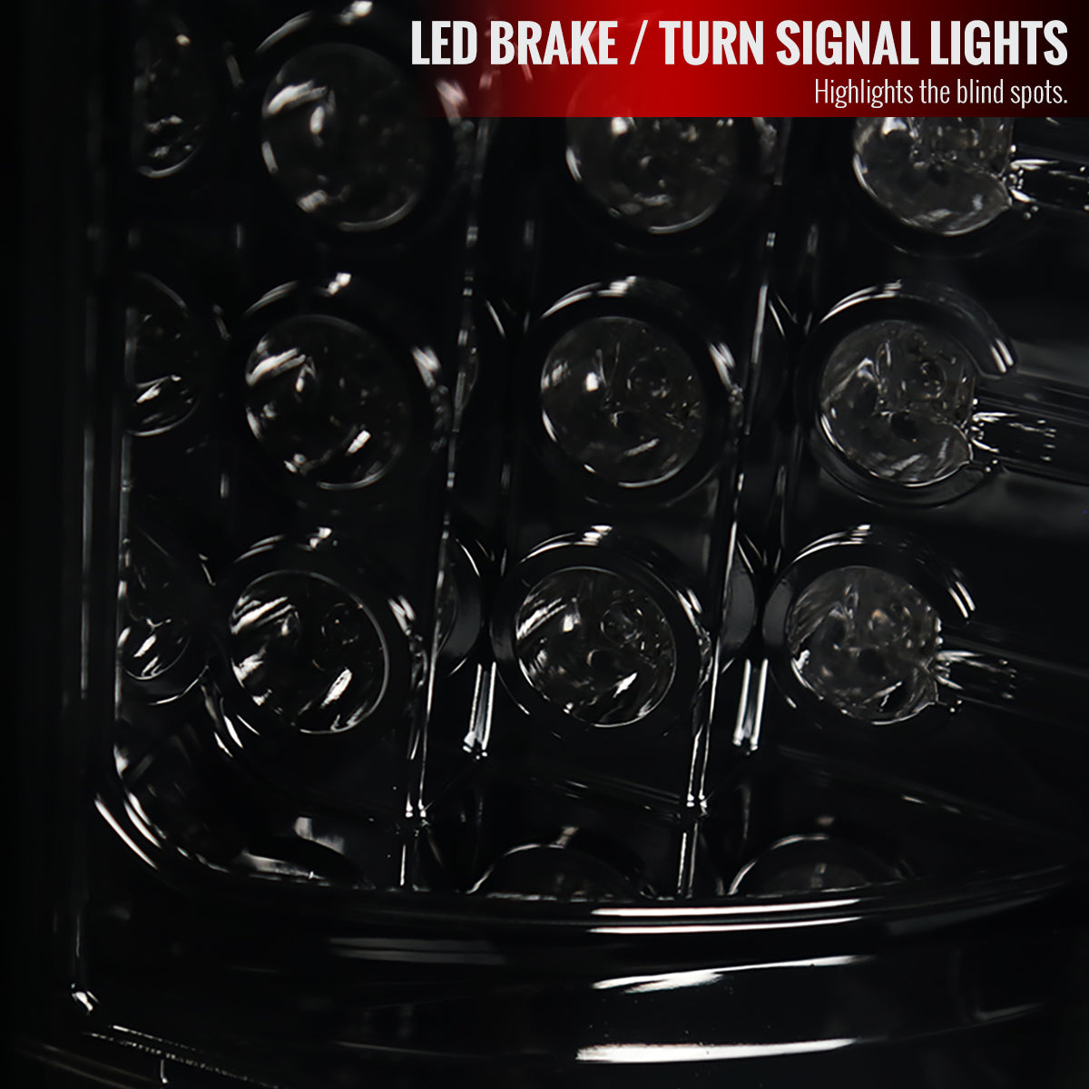 2003-2006 Chevrolet Silverado LED Tail Lights (Chrome Housing/Smoked Lens)