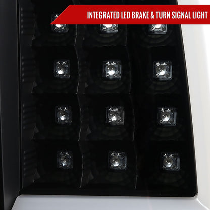 2003-2006 Chevrolet Silverado LED Tail Lights - G2 (Matte Black Housing/Clear Lens)