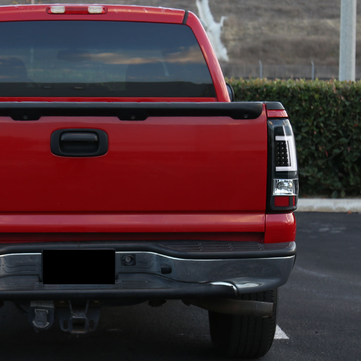 2003-2006 Chevrolet Silverado LED Tail Lights - G2 (Matte Black Housing/Clear Lens)