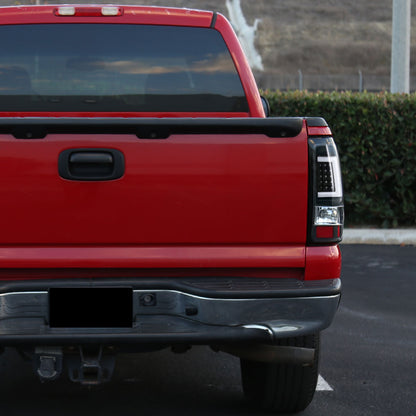 2003-2006 Chevrolet Silverado LED Tail Lights - G2 (Matte Black Housing/Clear Lens)