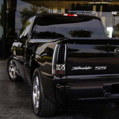 2003-2006 Chevrolet Silverado V2 LED Tail Lights (Matte Black Housing/Clear Lens)
