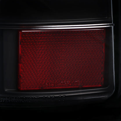 2003-2006 Chevrolet Silverado Red C Bar LED Tail Lights - G2 (Black Housing/Clear Lens)