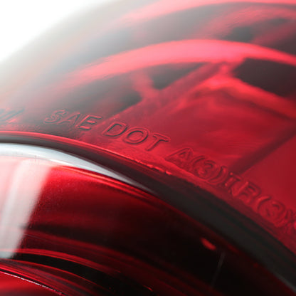 2003-2006 Chevrolet Silverado LED Tail Lights (Chrome Housing/Red Clear Lens)