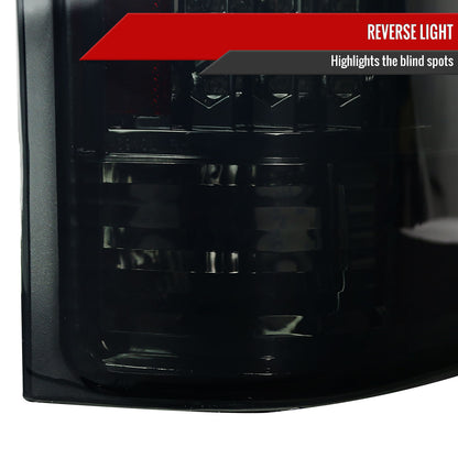 2007-2014 Chevrolet Silverado LED Tail Lights - OZ (Chrome Housing/Smoked Lens)
