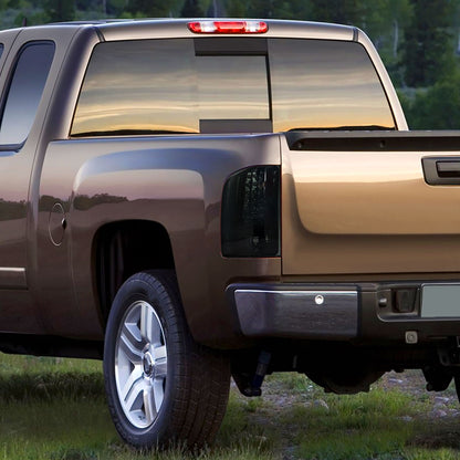 2007-2014 Chevrolet Silverado LED Tail Lights - OZ (Chrome Housing/Smoked Lens)