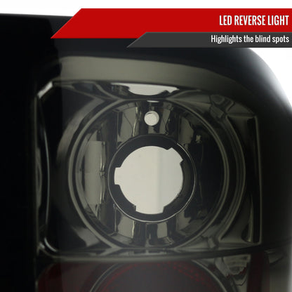 2007-2014 Chevrolet Silverado LED Tail Lights (Chrome Housing/Smoked Lens)