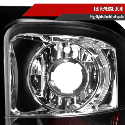 2007-2014 Chevrolet Silverado V2 LED Tail Lights (Matte Black Housing/Clear Lens)