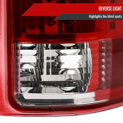 2007-2014 Chevrolet Silverado LED Tail Lights - OZ (Chrome Housing/Red Lens)