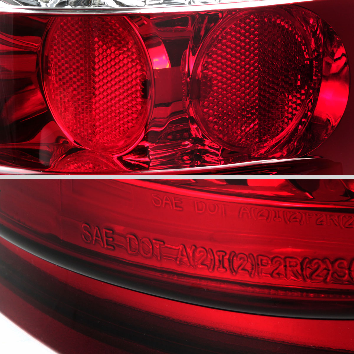 2007-2014 Chevrolet Silverado LED Tail Lights (Chrome Housing/Red Lens)