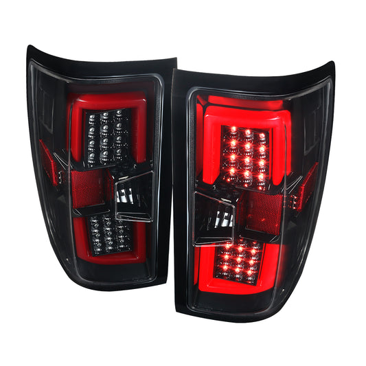 2014-2019 Chevrolet Silverado 1500/ 2015-2019 Silverado 2500HD 3500HD GMC Sierra 3500HD LED Tail Lights (Jet Black Housing/Clear Lens)
