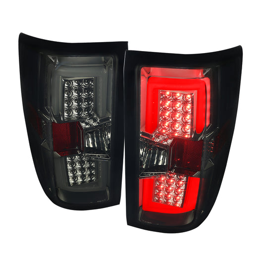 2014-2019 Chevrolet Silverado 1500/ 2015-2019 Silverado 2500HD 3500HD GMC Sierra 3500HD LED Tail Lights (Chrome Housing/Smoked Lens)