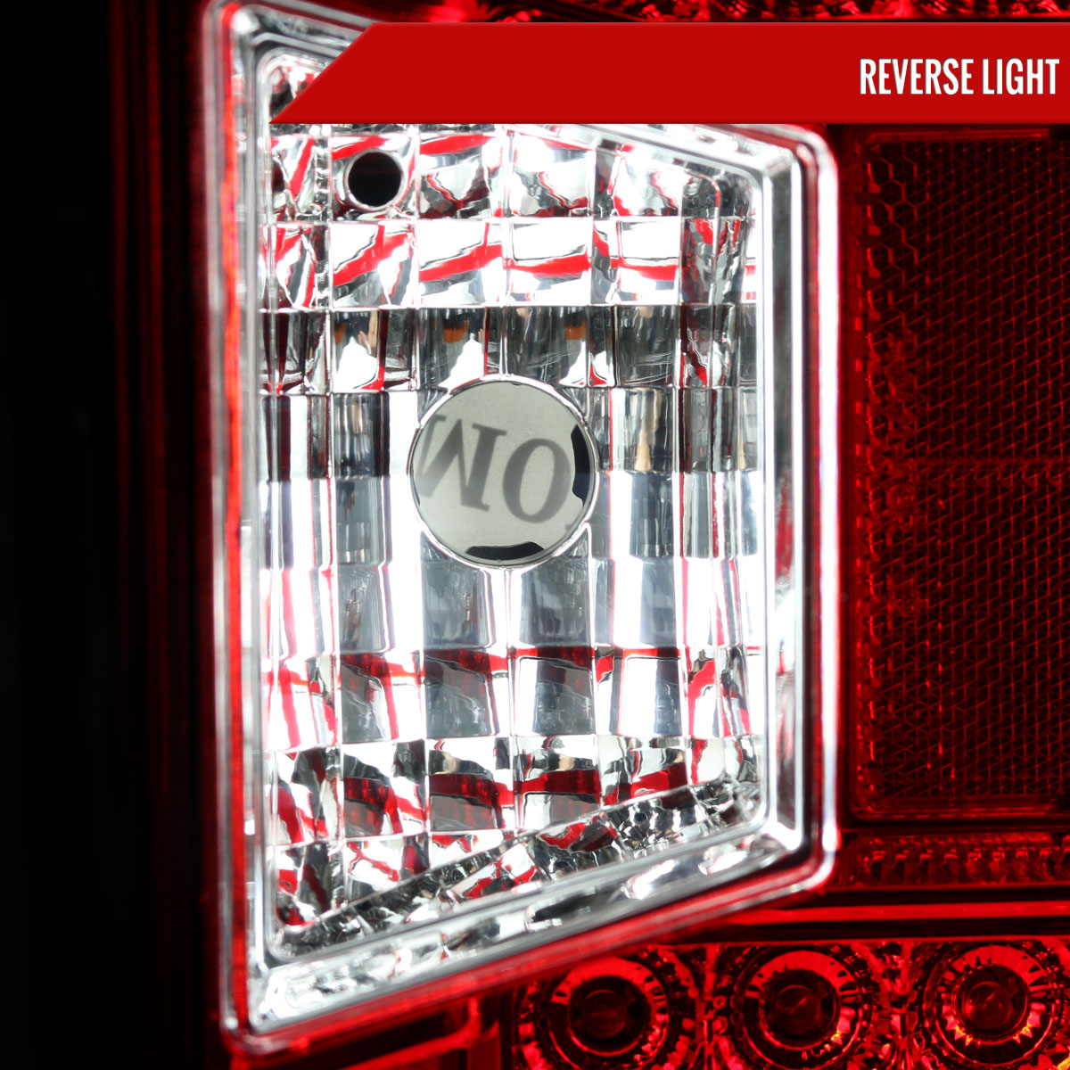 2014-2019 Chevrolet Silverado 1500/ 2015-2019 Silverado 2500HD 3500HD GMC Sierra 3500HD LED Tail Lights (Chrome Housing/Red Lens)