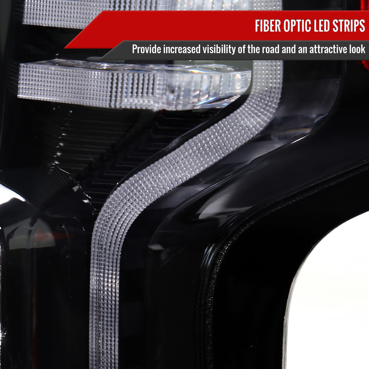 2019-2026 Chevrolet Silverado 1500 / 2020-2023 Silverado 2500HD/3500HD LED Tail Lights (Matte Black Housing/Clear Lens)