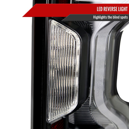2019-2026 Chevrolet Silverado 1500 / 2020-2023 Silverado 2500HD/3500HD LED Tail Lights (Matte Black Housing/Clear Lens)