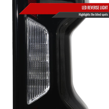 2019-2026 Chevrolet Silverado 1500 / 2020-2023 Silverado 2500HD/3500HD LED Tail Lights (Matte Black Housing/Smoked Lens)