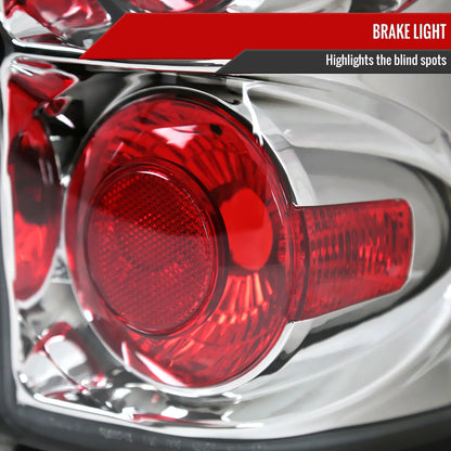 1999-2002 Chevrolet Silverado/ 1999-2006 GMC Sierra Tail Lights (Chrome Housing/Clear Lens)
