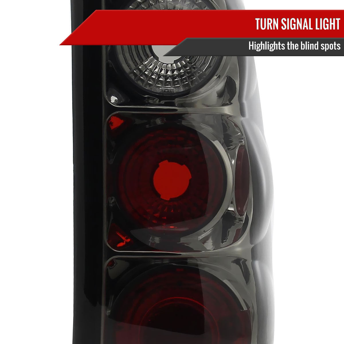 1999-2002 Chevrolet Silverado/ 1999-2006 GMC Sierra Tail Lights (Chrome Housing/Smoked Lens)