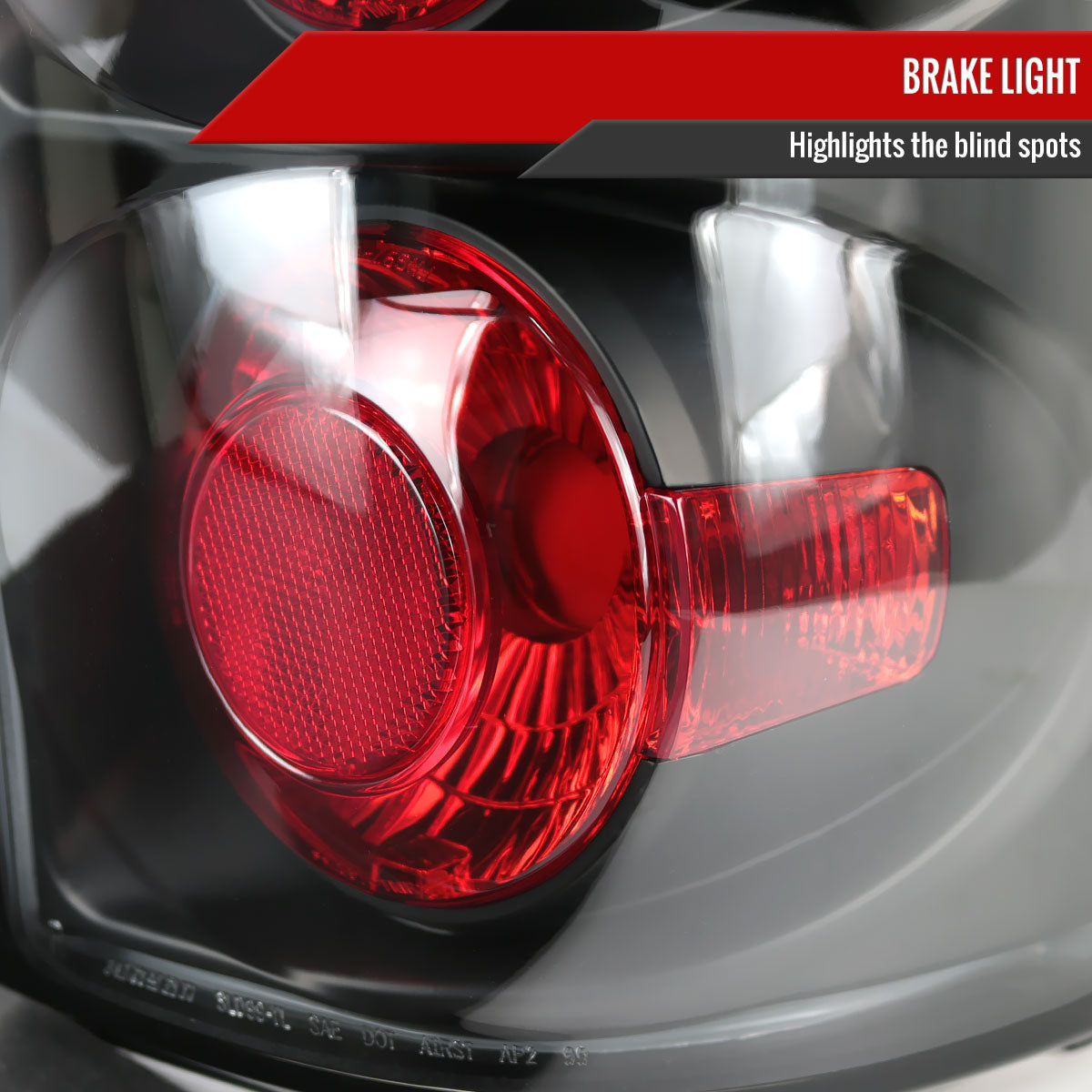 1999-2002 Chevrolet Silverado/ 1999-2006 GMC Sierra Tail Lights (Matte Black Housing/Clear Lens)