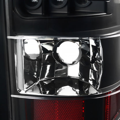 1999-2002 Chevrolet Silverado/ 1999-2006 GMC Sierra V2 LED Tail Lights (Matte Black Housing/Clear Lens)
