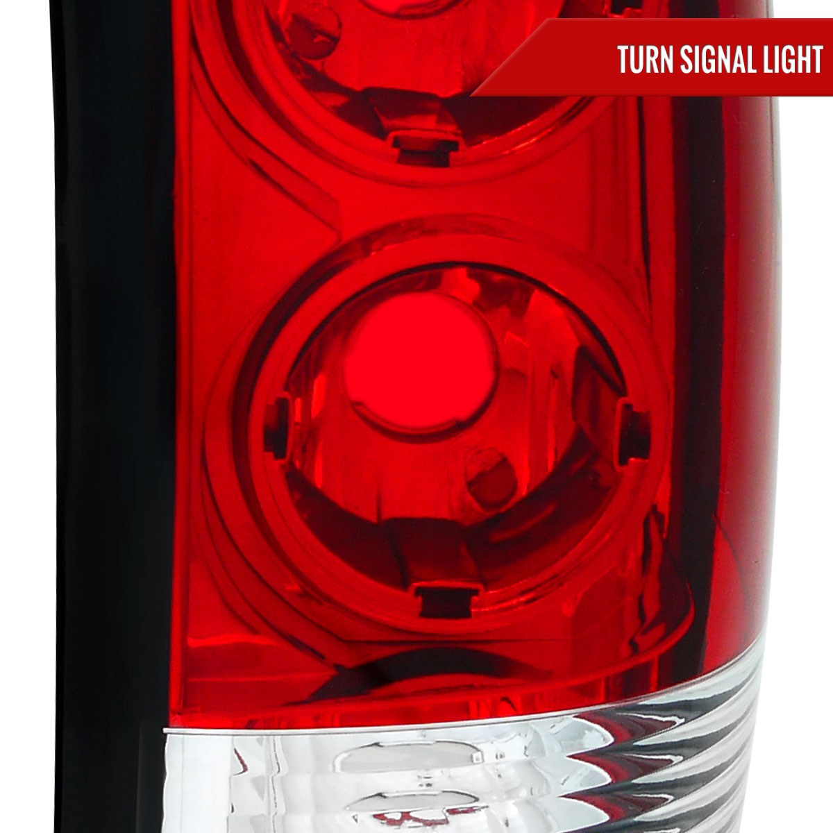 1999-2002 Chevrolet Silverado/ 1999-2006 GMC Sierra Tail Lights - APC (Chrome Housing/Red Lens)