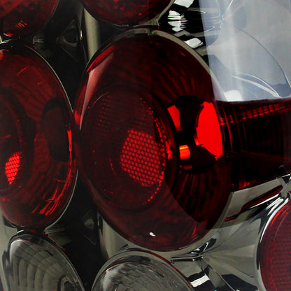 2005-2008 Toyota Tacoma Tail Lights (Chrome Housing/Smoked Lens)