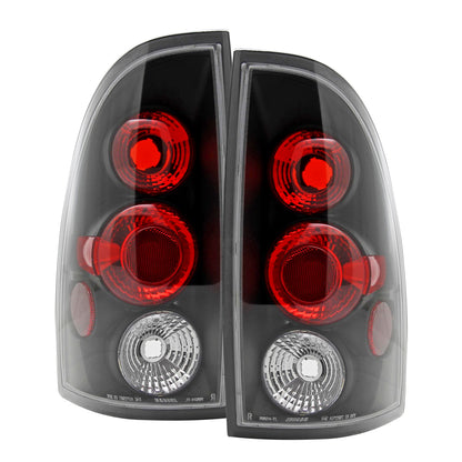 2005-2008 Toyota Tacoma Tail Lights (Matte Black Housing/Clear Lens)