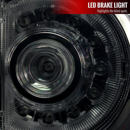 2005-2015 Toyota Tacoma LED Tail Lights (Chrome Housing/Smoked Lens)