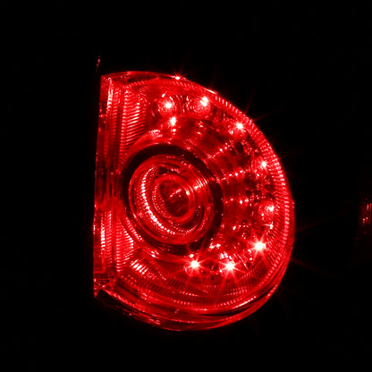 2005-2015 Toyota Tacoma LED Tail Lights (Chrome Housing/Dark Smoked Lens)