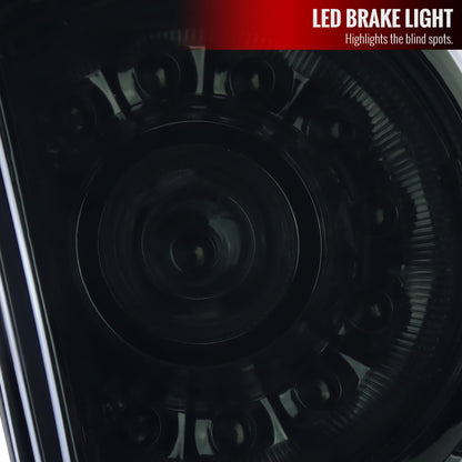 2005-2015 Toyota Tacoma LED Tail Lights (Chrome Housing/Dark Smoked Lens)