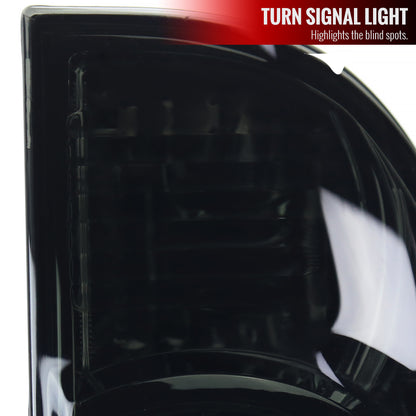 2005-2015 Toyota Tacoma LED Tail Lights (Chrome Housing/Dark Smoked Lens)