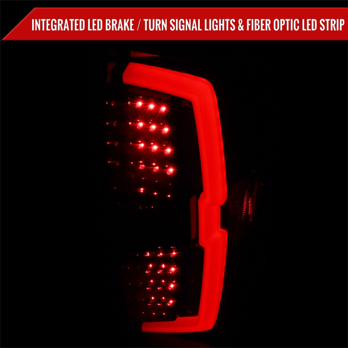 2016-2022 Toyota Tacoma LED Bar Tail Lights (Glossy Black Housing/Smoked Lens)
