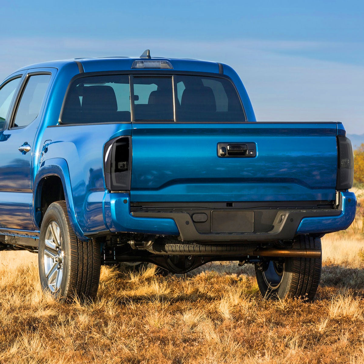 2016-2022 Toyota Tacoma LED Bar Tail Lights (Glossy Black Housing/Smoked Lens)