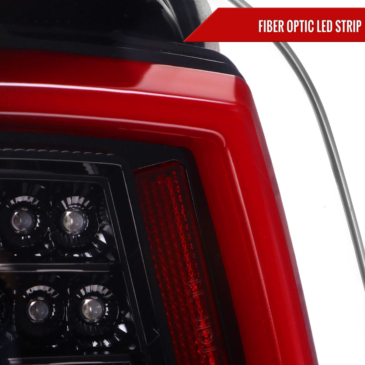 2016-2022 Toyota Tacoma LED Bar Tail Lights (Jet Black Housing/Clear Lens)