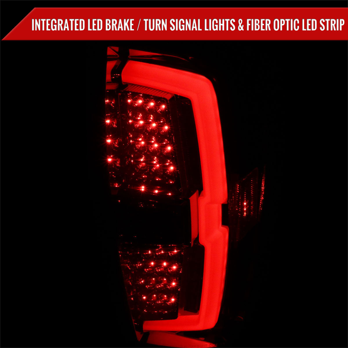 2016-2022 Toyota Tacoma LED Bar Tail Lights (Chrome Housing/Smoked Lens)