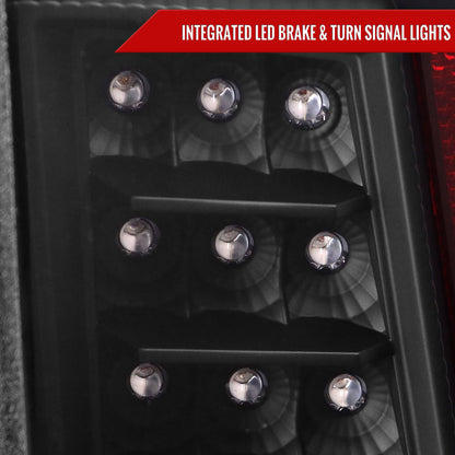 2016-2022 Toyota Tacoma LED Bar Tail Lights (Matte Black Housing/Clear Lens)