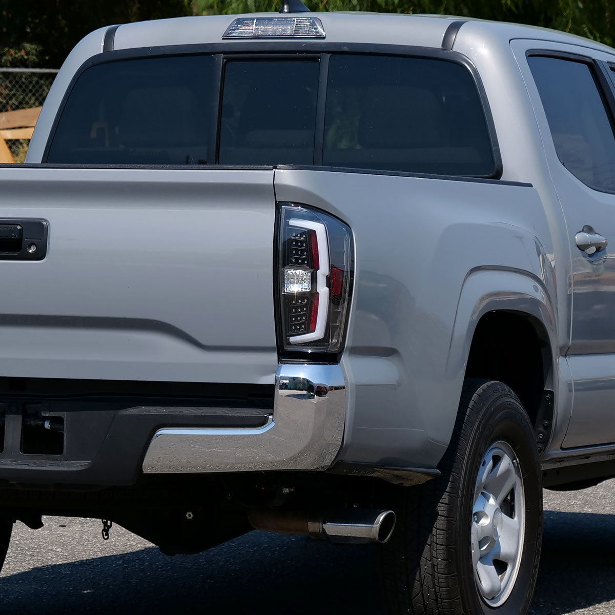 2016-2022 Toyota Tacoma LED Bar Tail Lights (Matte Black Housing/Clear Lens)