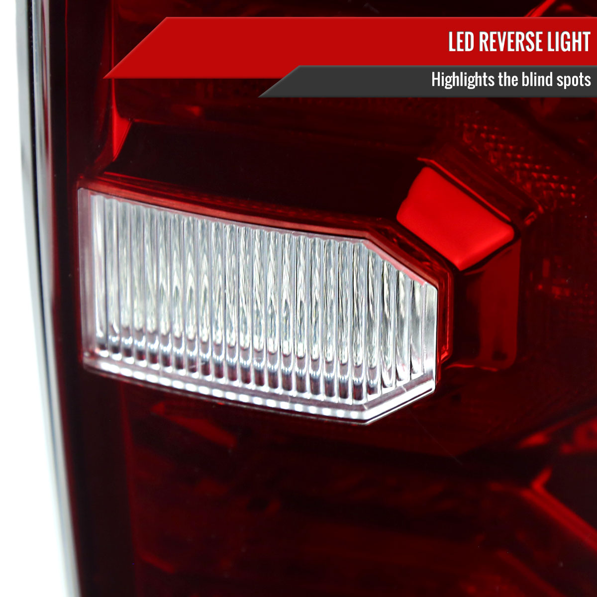 2016-2022 Toyota Tacoma Sequential Signal LED Tail Lights (Chrome Housing/Red Lens)