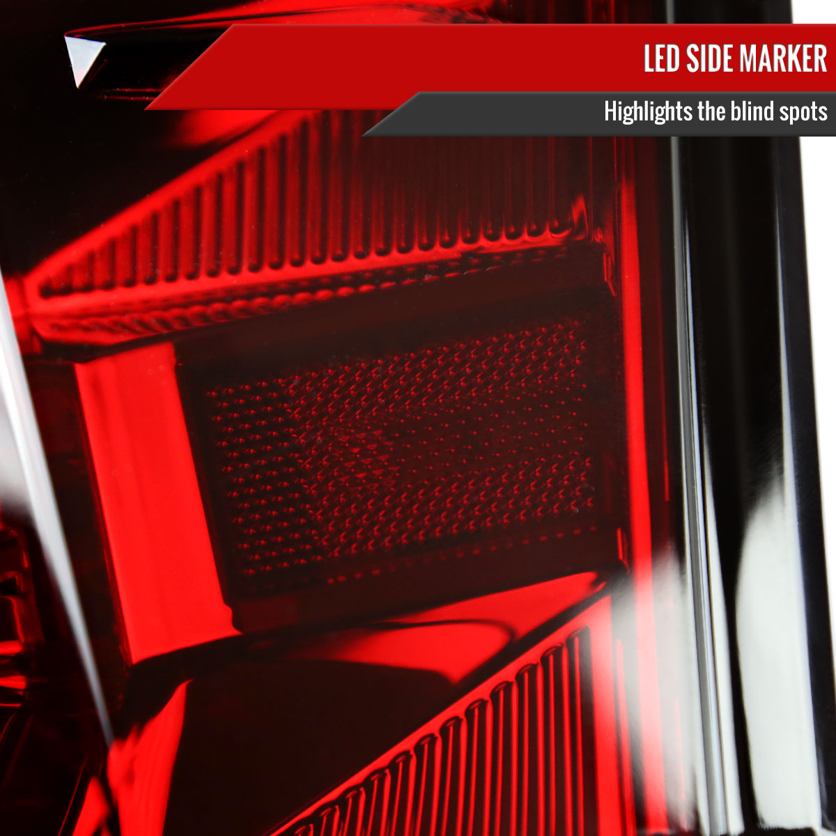 2016-2022 Toyota Tacoma Sequential Signal LED Tail Lights (Chrome Housing/Red Lens)