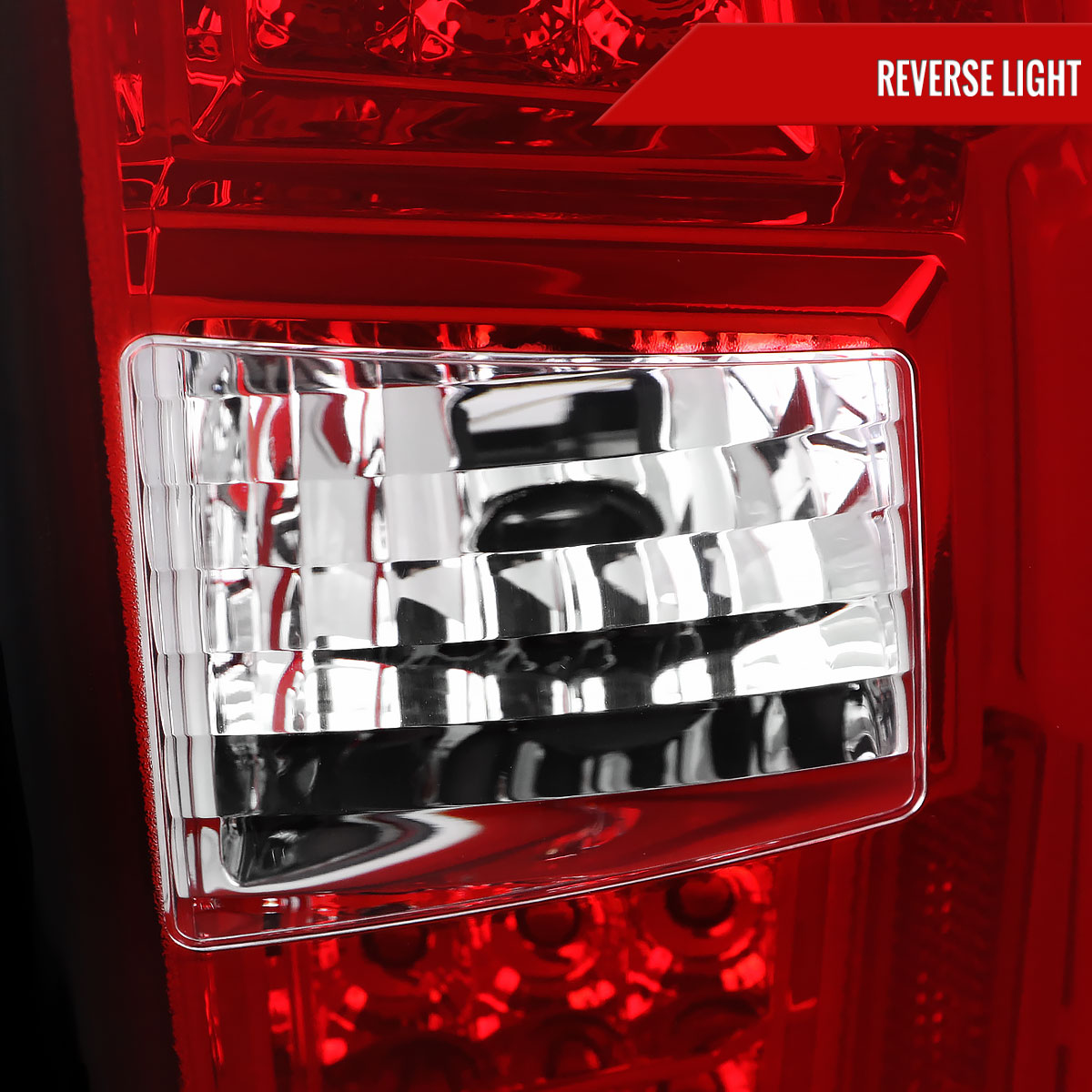 2016-2022 Toyota Tacoma LED Bar Tail Lights (Chrome Housing/Red Clear Lens)