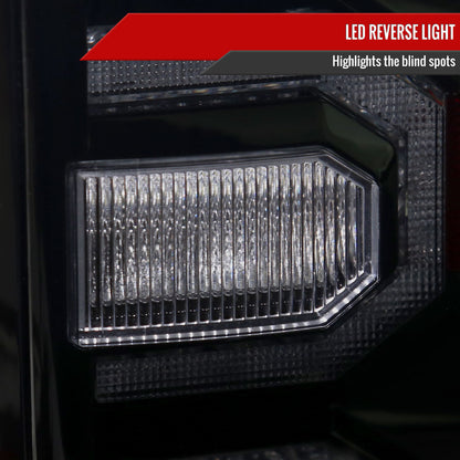 2016-2022 Toyota Tacoma Sequential Signal LED Tail Lights (Glossy Black Housing/Smoked Lens)
