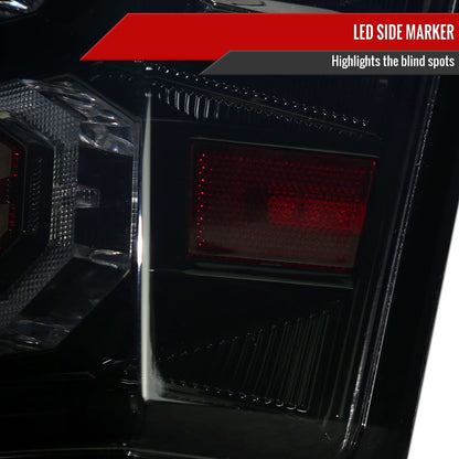 2016-2022 Toyota Tacoma Sequential Signal LED Tail Lights (Glossy Black Housing/Smoked Lens)