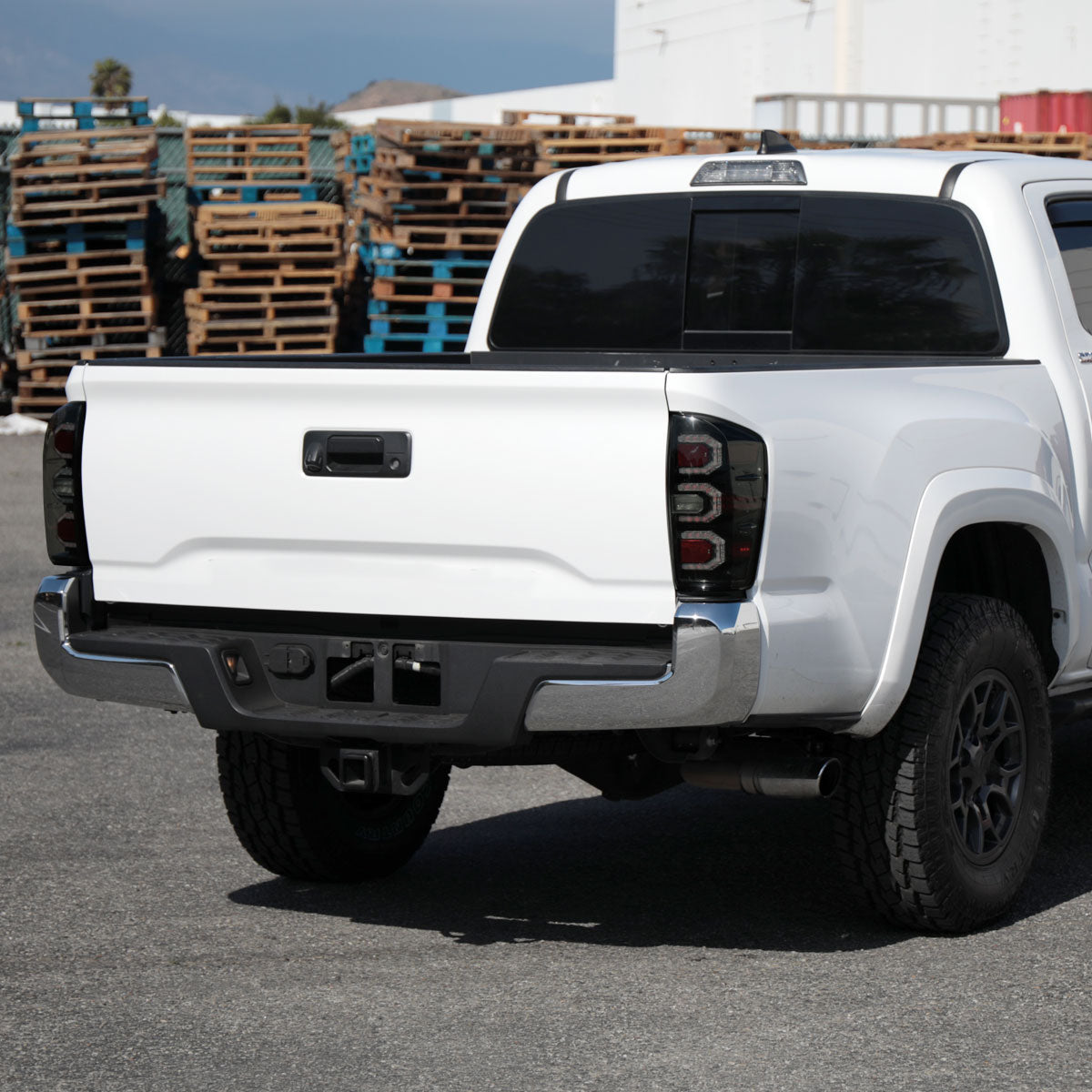 2016-2022 Toyota Tacoma Sequential Signal LED Tail Lights (Glossy Black Housing/Smoked Lens)