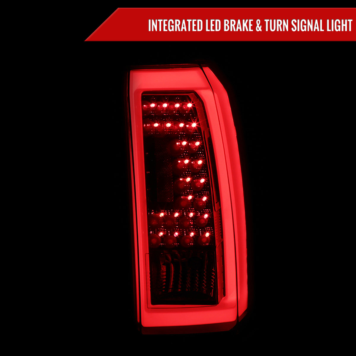 2015-2020 Chevrolet Tahoe/Suburban LS LT LTZ Premier LED Tail Lights (Glossy Black Housing/Smoked Lens)
