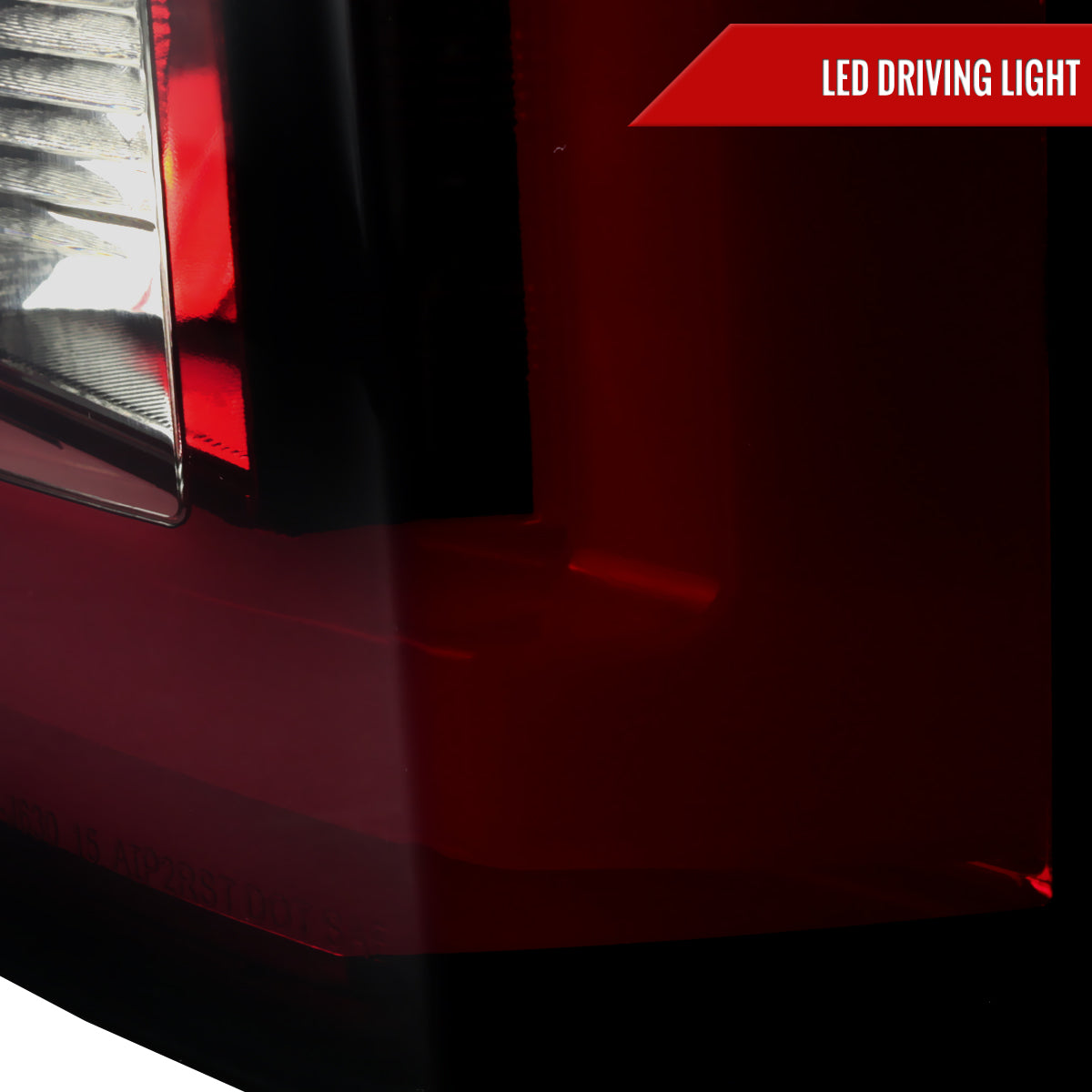 2015-2020 Chevrolet Tahoe/Suburban LS LT LTZ Premier LED Tail Lights (Chrome Housing/Red Smoked Lens)