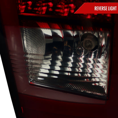 2015-2020 Chevrolet Tahoe/Suburban LS LT LTZ Premier LED Tail Lights (Chrome Housing/Red Smoked Lens)
