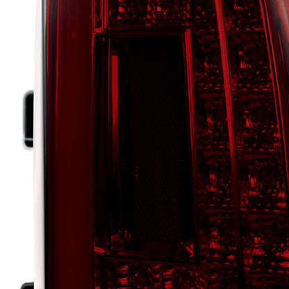 2015-2020 Chevrolet Tahoe/Suburban LS LT LTZ Premier LED Tail Lights (Chrome Housing/Red Smoked Lens)