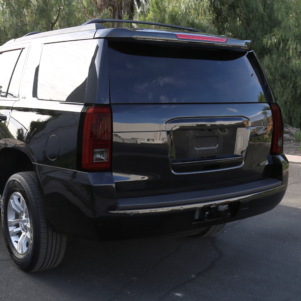2015-2020 Chevrolet Tahoe/Suburban LS LT LTZ Premier LED Tail Lights (Chrome Housing/Red Smoked Lens)