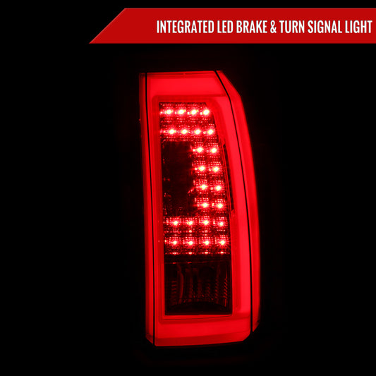 2015-2020 Chevrolet Tahoe/Suburban LS LT LTZ Premier LED Tail Lights (Chrome Housing/Red Lens)