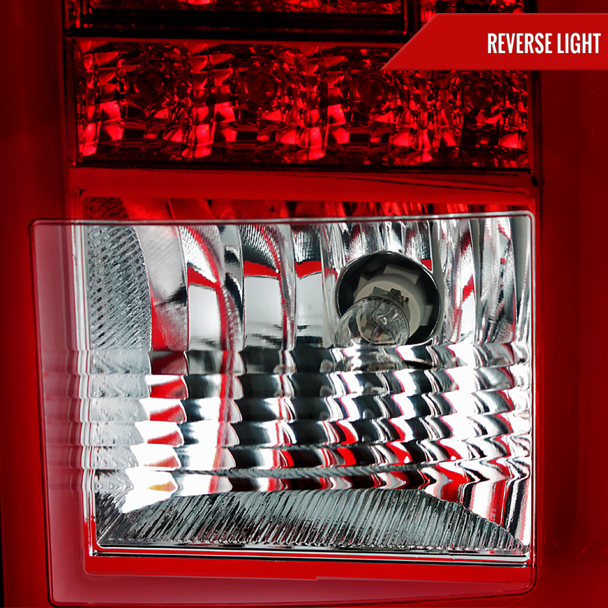 2015-2020 Chevrolet Tahoe/Suburban LS LT LTZ Premier LED Tail Lights (Chrome Housing/Red Lens)