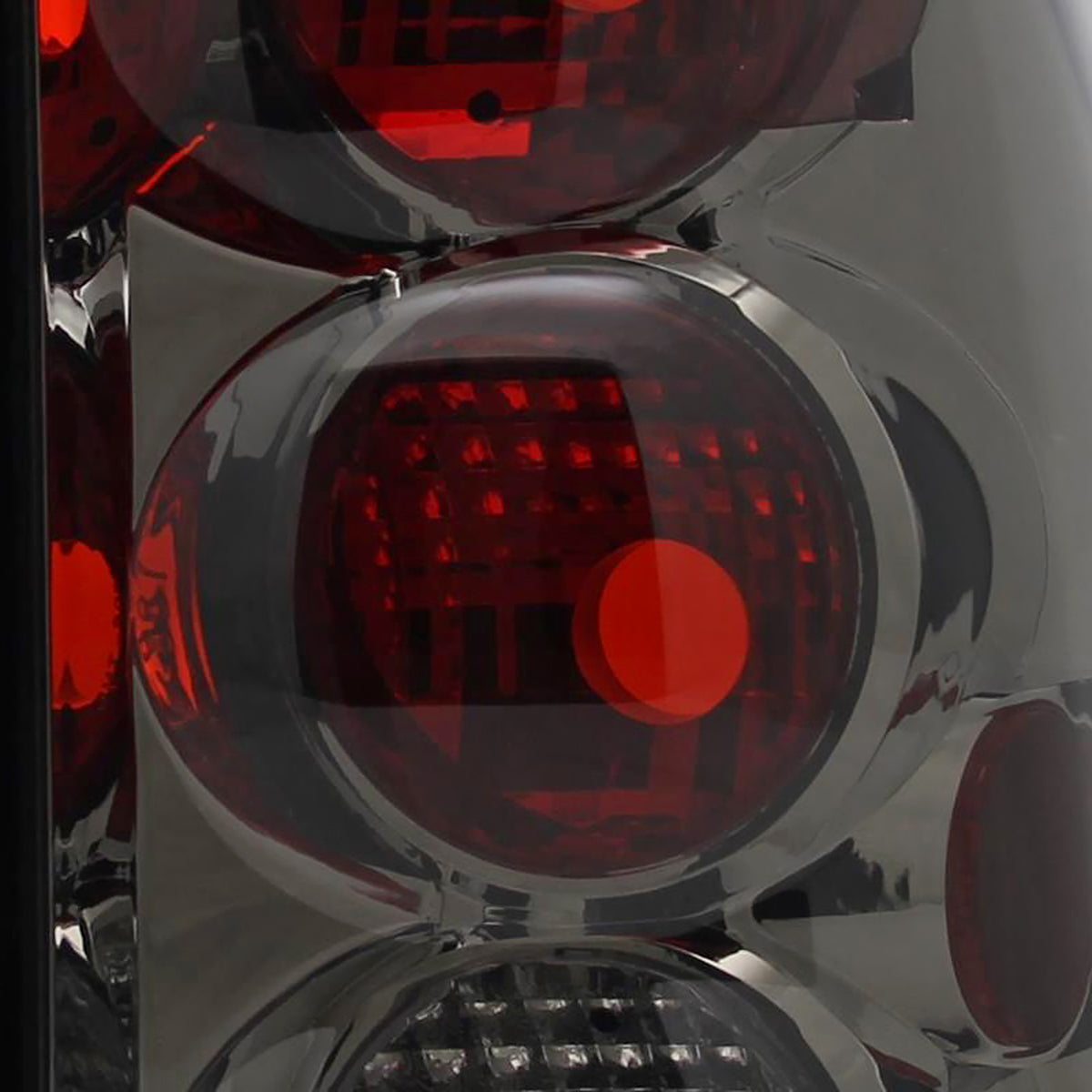 2002-2009 Chevrolet Trailblazer Tail Lights (Chrome Housing/Smoked Lens)